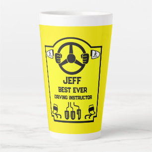 Funny Driving Instructor Gift Latte Mug