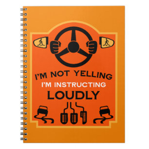 Funny Driving Instructor Gift Notebook