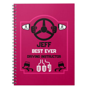 Funny Driving Instructor Gift Notebook