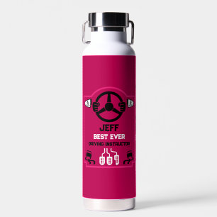 Funny Driving Instructor Gift Water Bottle