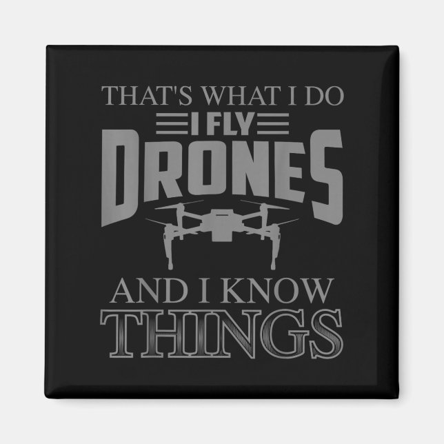Funny Drone Art For Men Women Boys Drone Racing Dr Magnet (Front)