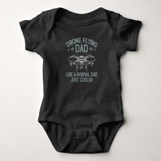 Funny Drone Pilot Dad Definition Baby Bodysuit (Front)