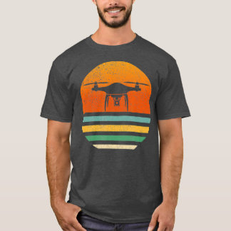 Funny Drone Pilot Gift Vintage Retro T-Shirt