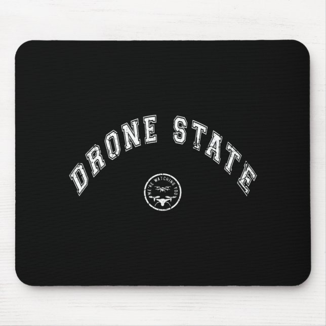 Funny Drone State Flying Secret Drone New Jersey W Mouse Pad (Front)