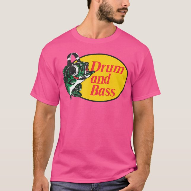 Funny Drum And Bass For Music Lovers T-Shirt (Front)
