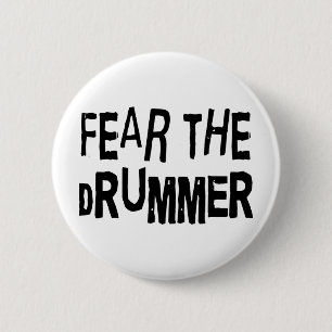 Funny Drummer 6 Cm Round Badge