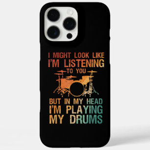 Funny Drummer Art For Men Women Drum Player Percus iPhone 16 Pro Max Case
