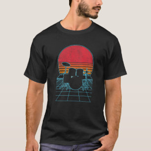 Funny Drummer Drumming Drum Set Drum Sticks 80S 90 T-Shirt
