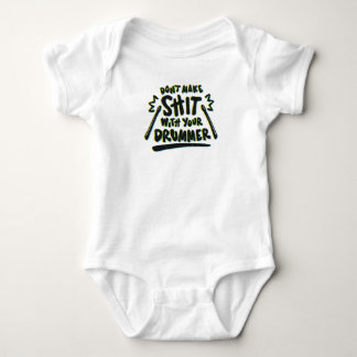 Funny Drummer Drums Gift Baby Bodysuit