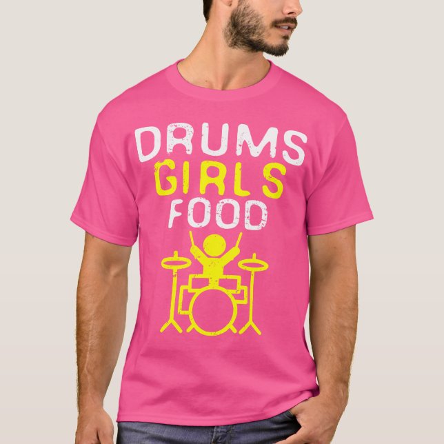 Funny Drummer Gift Cool Marching School Band Drum  T-Shirt (Front)