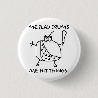 Funny Drummer Me Play Drums Pins Buttons