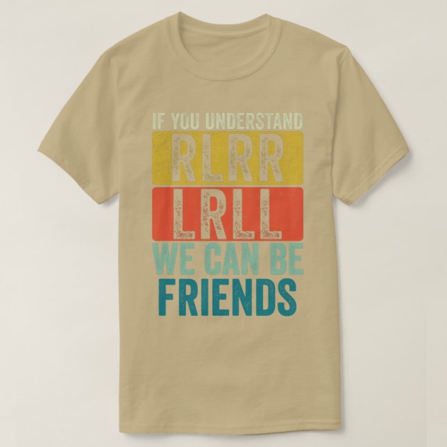 Funny Drummer Paradiddle Retro Drumming Drum Set1 T-Shirt (Design Front)