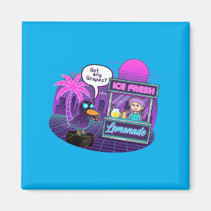 Funny Duck At Lemonade Stand Asking Gs Magnet