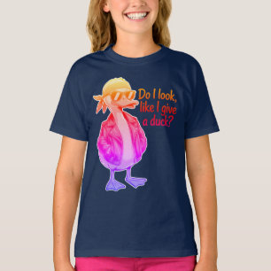 Funny Duck Attitude Humour Quote T-Shirt