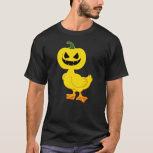 Funny Duck Boo Halloween Pumpkin Womens Mens Kids T-Shirt