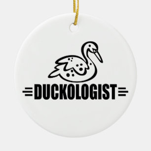 Funny Duck Ceramic Tree Decoration