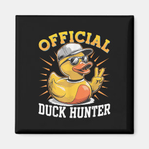 Funny Duck Cruise Boat Hunting Squad Rubber Duck P Magnet