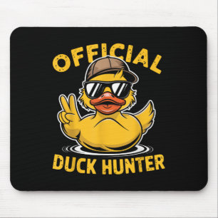 Funny Duck Cruise Boat Hunting Squad Rubber Duck P Mouse Pad