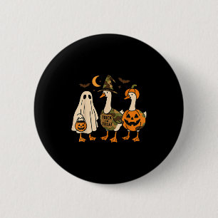 Funny Duck Duck Boo Halloween Costume Duck  6 Cm Round Badge