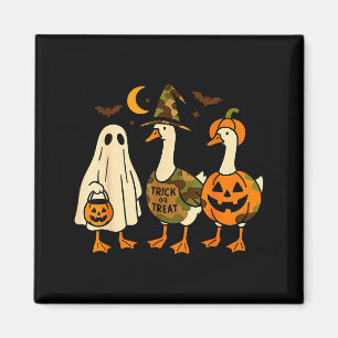 Funny Duck Duck Boo Halloween Costume Duck  Magnet