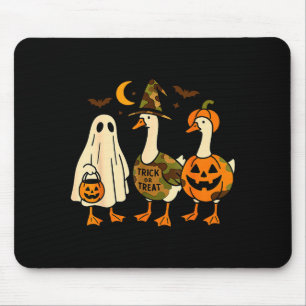 Funny Duck Duck Boo Halloween Costume Duck  Mouse Pad