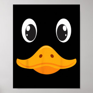 Funny Duck Face Costume For Men Adults Kids Cute D Poster