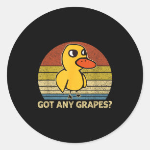 Funny Duck Got Any Gs Graphic Summer Humor Duck Me Classic Round Sticker