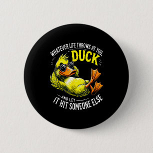 Funny Duck Graphic Tees Men Women Funny Quote  6 Cm Round Badge