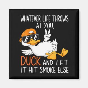 Funny Duck Graphic Tees Men Women Funny Quote Magnet
