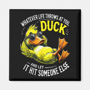 Funny Duck Graphic Tees Men Women Funny Quote Magnet