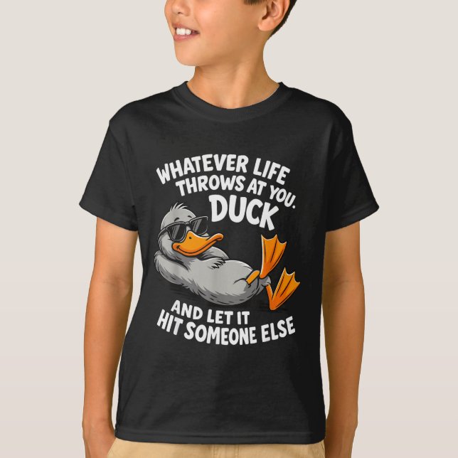 Funny Duck Graphic Tees Men Women Teens Funny Quot (Front)
