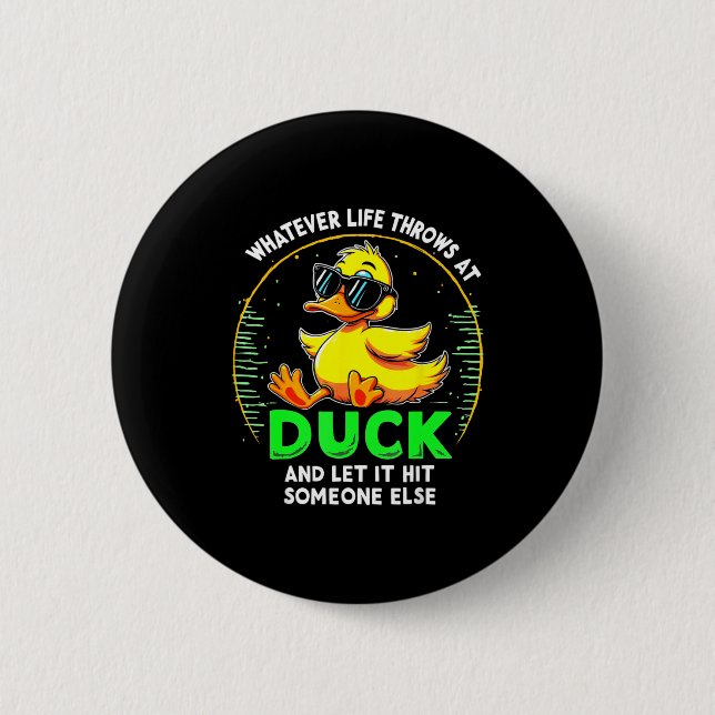Funny Duck Graphic Tees Men Women Teens Funny Quot 6 Cm Round Badge (Front)