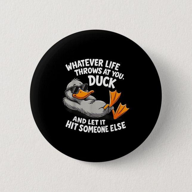 Funny Duck Graphic Tees Men Women Teens Funny Quot 6 Cm Round Badge (Front)