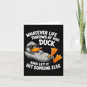 Funny Duck Graphic Tees Men Women Teens Funny Quot Card