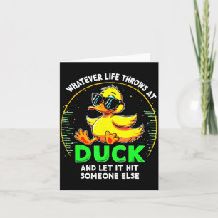 Funny Duck Graphic Tees Men Women Teens Funny Quot Card