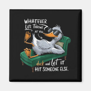 Funny Duck Graphic Tees Men Women Teens Funny Quot Magnet