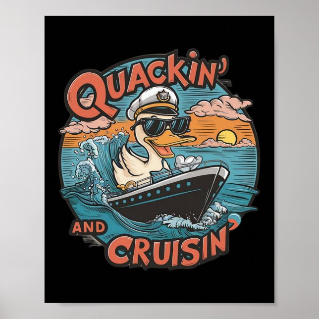Funny Duck Hunting Hiding  Poster (Front)