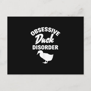 Funny Duck Hunting Odd Obsessive Duck Disorder Holiday Postcard
