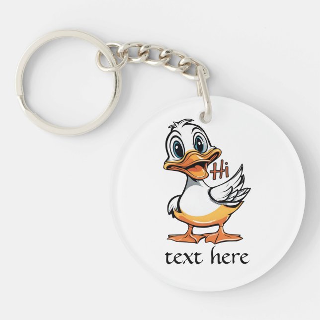Funny Duck Key Ring (Front)