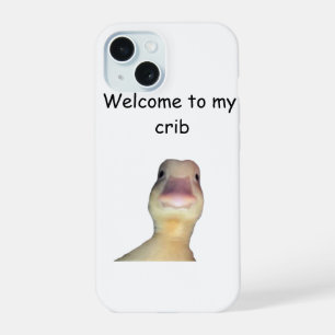 Funny Duck Meme – “Welcome to My Crib” Cute Animal iPhone 15 Case