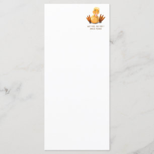 Funny Duck Menu Smile - Custom Text