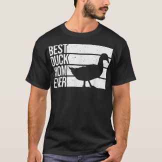 Funny Duck Mum Art For Women Girls Mother's Day Du T-Shirt