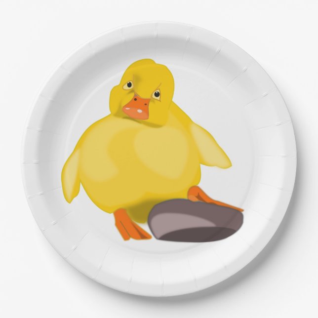 Funny Duck Paper Plates - Customisable (Front)
