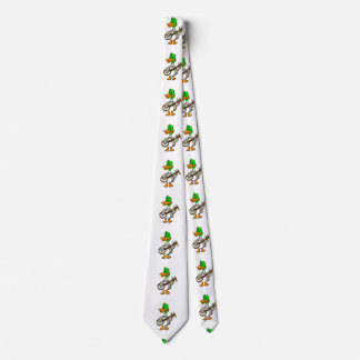 Funny duck playing banjo | choose background colou tie