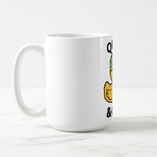 Funny Duck Quack & Chill – Yellow Duck with Sungla Coffee Mug
