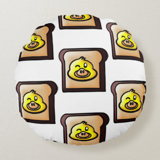 Funny duck round cushion