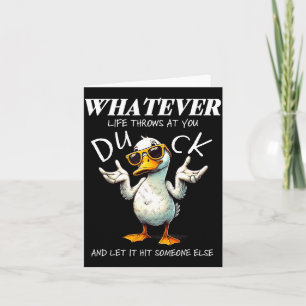 Funny Duck Shirt Funny Quote Graphic Tees For Men  Card