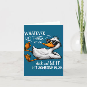 Funny Duck Shirt Funny Quote Graphic Tees For Men  Card