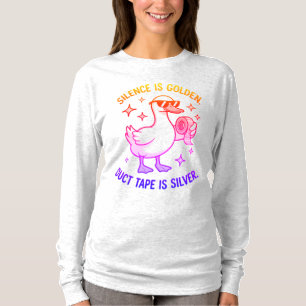 Funny Duck Silence Is Golden T-Shirt