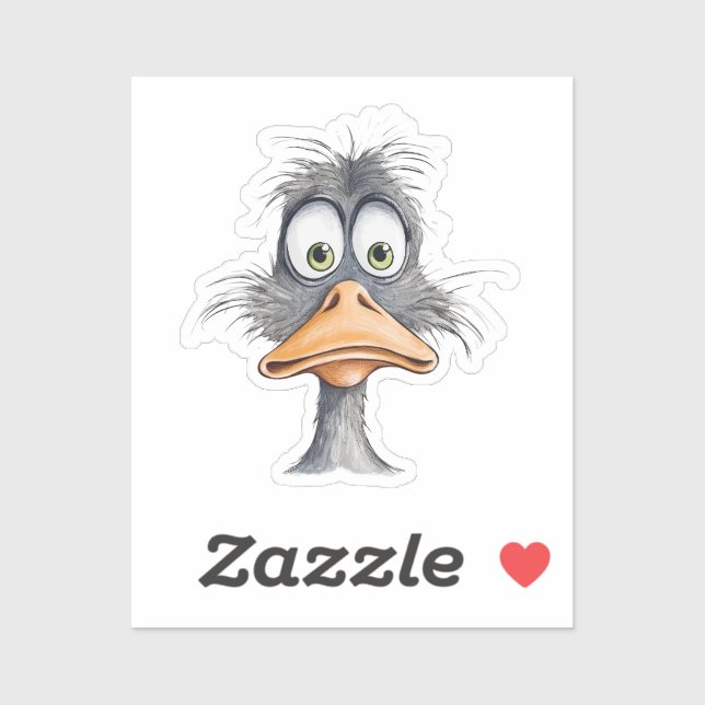Funny Duck Sticker (Sheet)